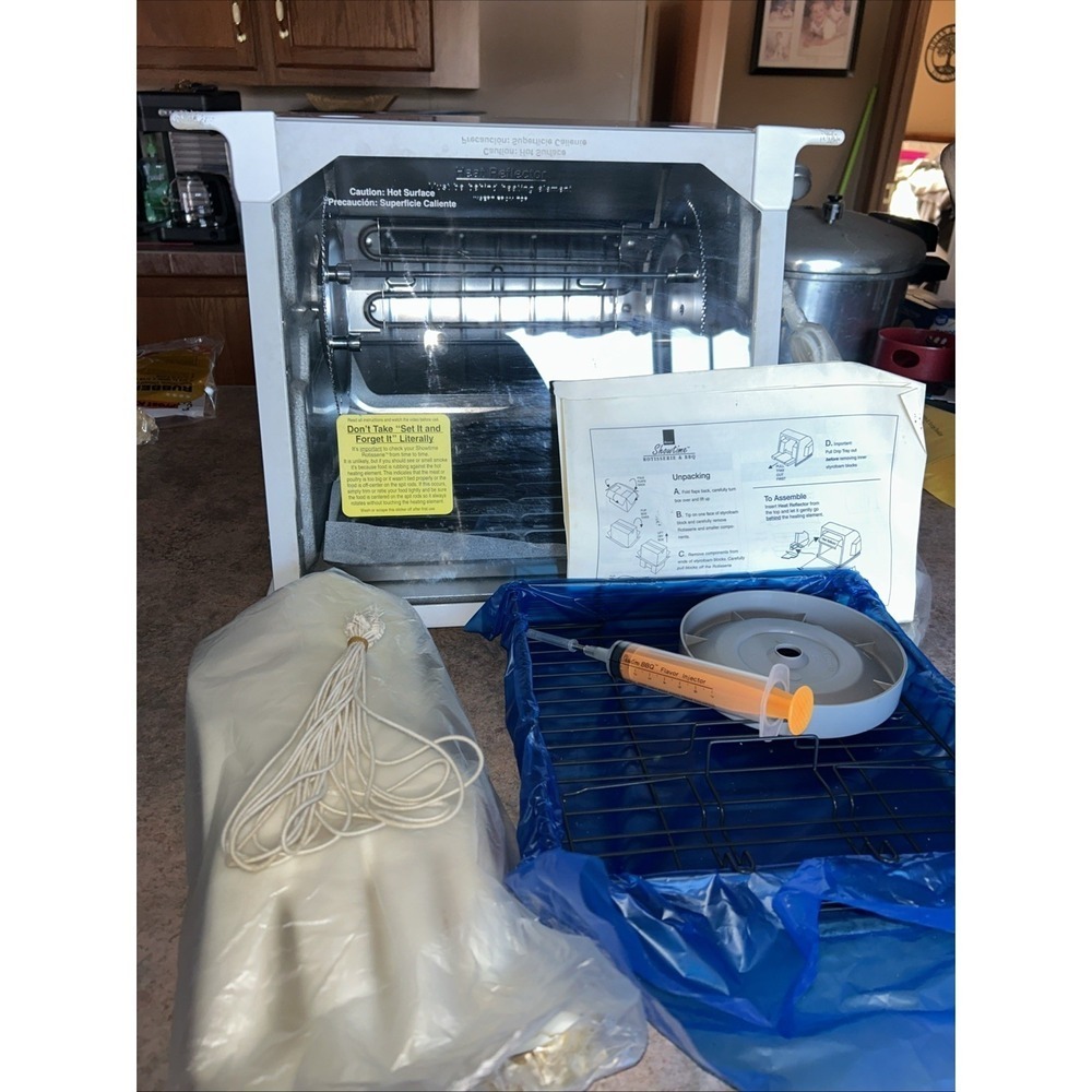 New Ronco Super Showtime Pro - Professional Rotisserie & BBQ Oven - Model 4000